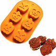 thumbnail image 2 of XKHBDL Silicone Halloween Ghost Pumpkin Baking Mold Set Non-Stick Chocolate Jelly Fondant Cake Baking mold for Party Gift Handmade Soap Molds, 2 of 8