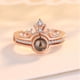 thumbnail image 1 of Fiudx Conjunto de Joyas Románticas, Anillos de Cobre Ajustables, Elegante Combinación de Oro Rosa y Plata, Regalo Perfecto para Bodas, Fiestas, Amigos, Celebra El Amor y La Amistad, Ideal para Mamás, 1 of 5