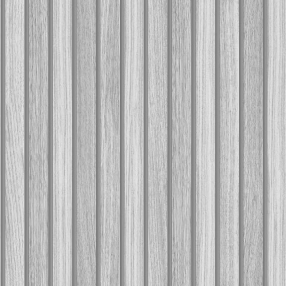 Transform Wooden Slats Grey Peel and Stick Wallpaper