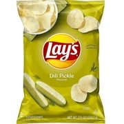 Lay's Dill Pickle Potato Snack Chips, 7.75 oz Bag Pack of 1