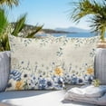 thumbnail image 5 of Outdoor Waterproof Pillow Covers Ombre Wildflower Farm Eucalyptus Decorative Throw Pillow Protectors for Patio Sofa Garden Couch,16x16in 2 Pack, 5 of 9