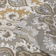 thumbnail image 5 of Palermo Farmhouse Khaki Classic Polyester Waterproof Fabric Paisley Vintage Printed Decorative Taupe Shower Curtain for Bathroom,72" W x 72" L, 5 of 6
