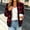 Red1, variant on Lutiedan Plaid Bomber Jacket for Women Zip up Long Sleeve Cropped Jackets Fall Winter Casual Warm Outwear with Pocket S-XXL,Hot Pink