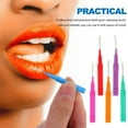 thumbnail image 3 of HLONK Teeth Gum Cleaner Interdental Brush Tooth Floss Rods Braces Steel Wire Plastic 60 Pcs, 3 of 6