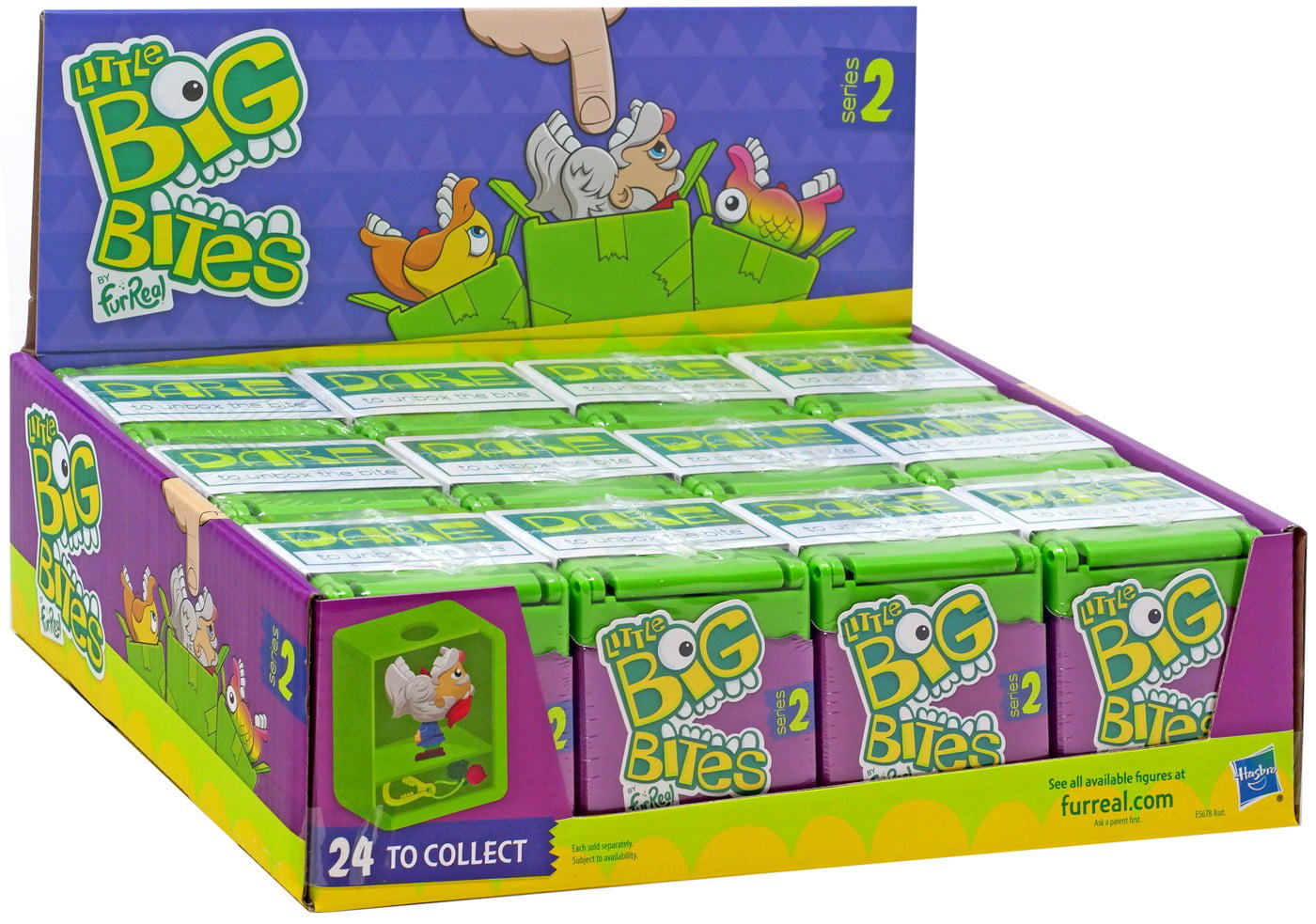Little Big Bites Series 2 Green Box Dare Blind Boxes Lot Of 12 Brand New 