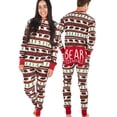 thumbnail image 3 of LazyOne Flapjacks, Pajamas for Baby & Kids, Teens, and Adults, One Piece Pajamas, Family Matching Pajamas (Bear Fair Isle, Medium), 3 of 7