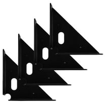 HOMEMAXS Hemoton 4pcs Heavy Duty Triangle Brackets for Cabinets Furniture Shelf Table Chair Stainless Steel Corner Braces Connectors