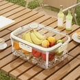 thumbnail image 5 of CQCYD under $5 Snackle Box Container, Vegetable Tray with Lid, Divided Serving Tray with Lid, 6 Compartment Veggie Platter, Snack Box Container, Food Organizer for Nuts, Candy, Fruits, 5 of 6
