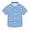 Bright Blue White Stripe, variant on Dailycode Small Short Sleeve Button Down Shirts Turquoise White Stripe Casual Shirt 3-10 Years