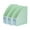 Light green, variant on Yammee 3Pcs Desk Bood Magazine Rack Stacking Document Organizers Storage Box Book Magazine Rack Space Saving Desk Organizers