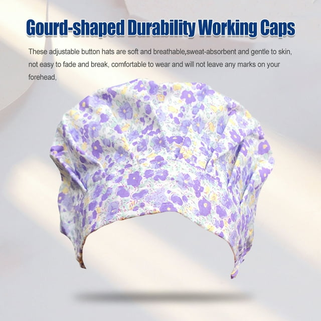 Operating Hats Nurses Long-time Service Gourd-shaped Pure Color Button Professional Assorted Colors Multifunctional Working Caps G-11