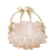 thumbnail image 4 of Cesta para niña de las flores con lazo de encaje Cestas para niña de las flores Almacenamiento de dulces Flor de encaje de hadas Beige, 4 of 9