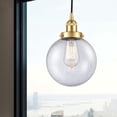thumbnail image 2 of 616-1PH-SG-G204-8 Innovations Lighting Beacon - 1 Light Mini Pendant In Industrial Style-11.5 Inches Tall and 8 Inches Wide-Satin Gold Finish-Seedy, 2 of 2