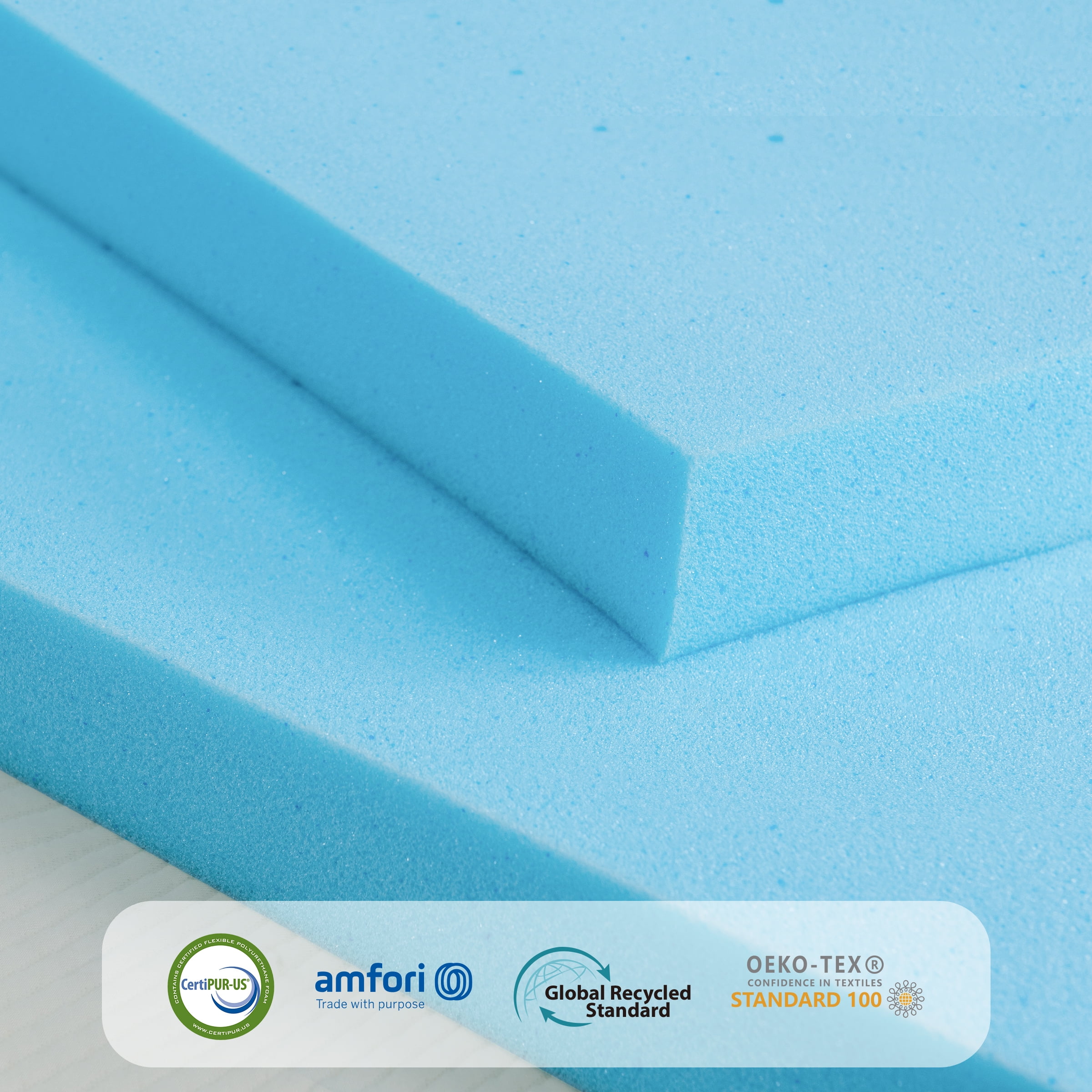 Memory Foam Mattress Topper - Cooling Gel Infused 2, 3, or 4 Inch Thick Foam Topper, Pressure Relief, CertiPUR-US Certified（2 Inch, Twin)