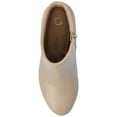 thumbnail image 5 of Journee Kit Stacked Heel Pointed Toe Inside Zipper Comfort Dress Booties, 5 of 9