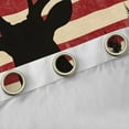 thumbnail image 4 of Homewish Safari Deer Silhouette Black Out Curtains,American Flage Pattern Curtains Pack of 2 (42x63 Each),Red Beige Black Bedroom Curtains For Boys Teens,Super Cozy Room Decor, 4 of 6