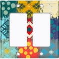 thumbnail image 6 of Metal Light Switch Plate Cover Colorful Ethnic Aztec Tribal Patch Pattern SFR049, 6 of 13