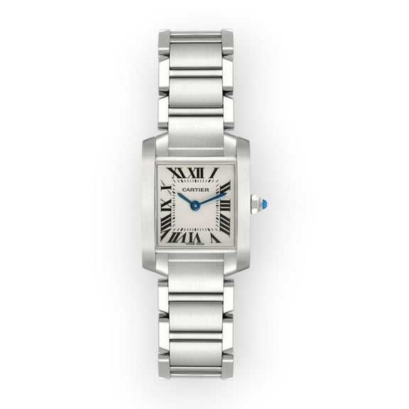 Pre-Owned Cartier Tank Francaise Medium W51002Q3 White Dial