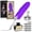 Purple, variant on Victorian Writing Quill and Ink Set - Stainless  Dip Pen  Quill Pen and Ink Set with 5 Nib Refills, Secure Textured , -Ready Box with Display Stand - Calligraphy  Set (Purple)