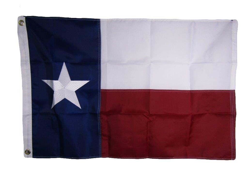 12x18 Embroidered Sewn Texas Zavala Star 220D Nylon Flag 12"x18" Grommets 