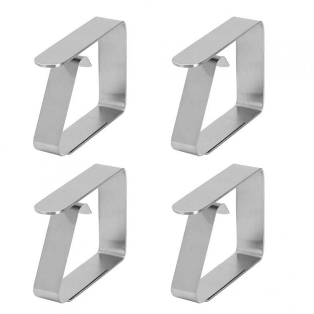 Pince pour Nappe Dekaim, 4 Pcs Pinces Antidérapantes en Acier Inoxydable pour Nappe, Pince pour Nappe