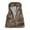 Coffee, variant on 2025 Clearance! Womens Clothes Clearance asdoklhq Womens Plus Size Coats Clearance Women's Wool Vest Faux Vest Stand Collar Faux Coat Vest Jacket