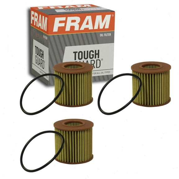 3 pc FRAM TG10358 Tough Guard Engine Oil Filters for 3T-1593 560206-5125 D75831 PF855 Oil Change Lubricant Filters