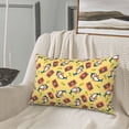 thumbnail image 5 of Zufioo Pineapples Sharks In Hawaiian Print Double-sided Plush Pillow Cover,Decorative Pillow Protector without Pillow Core, Suitable for Sofa, Bedroom, Car-14"x20", 5 of 6