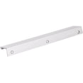 thumbnail image 6 of Hardware Resources 8" overall length tab pull. Holes are 90mm center-to-center 3 holes. Packaged with three 1/2" wood screws. Finish: Matte Black Hardware Resources A500-8MB, 6 of 7