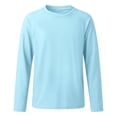 thumbnail image 2 of Tiijoy Boys UPF 50+ Long Sleeve Rash Guard Kids Solid Quick Drying Swim Shirt, Sizes 3-14, 2 of 8