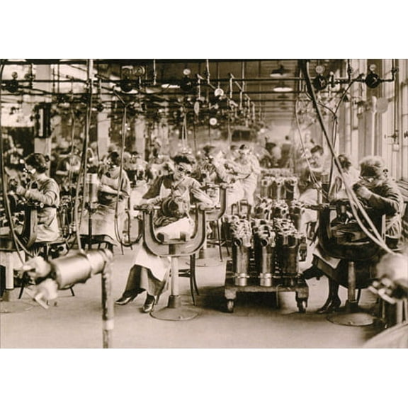 Avanti Press World War I Rosies At Factory Deluxe Matte Blank Note Card