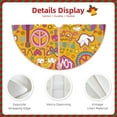 thumbnail image 5 of Bingfone Christmas Tree Skirt Mat Christmas Decoration Interior -Peace Love And Dove Flower Power, 5 of 8