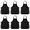 Black, variant on Waterproof 2-Pocket Black Cooking Apron, 6 Pieces