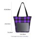 thumbnail image 3 of Disketp Purple Buffalo Plaid for Women’s Casual Shoulder Tote Bag Cross-body Handbags for Shopping, Travel and Daily Use, 3 of 6