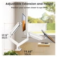 thumbnail image 3 of Dual Monitor Mount for 1332 Screens, Adjustable Stand, with 180° Swivel, Tilt, 360° Rotation ,Adjustable, 3 of 7