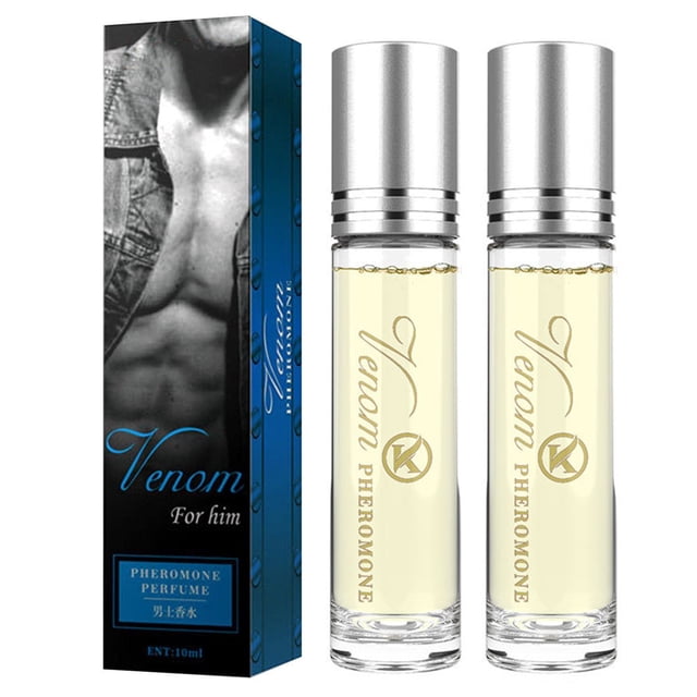 Perfume de feromonas de veneno para ella: aroma duradero, paquete de 2, 10 ml cada uno: atrae y mejora el estado de ánimo