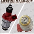 thumbnail image 4 of AURUS x4 SET of Fuel Injectors Js21-1 16600-86G00 Compatible with 1990 1991 1992 93 94 95 96 97 98 1999 Nissan D21, Navara D22, Terrano II, Pickup 2.4L I4 Cylinder 842-12207, 4 of 6