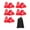 Red, variant on QccHieUs 10 Pieces Skating Marker Cones Training Cones Accessories Equipment with Storage Blue