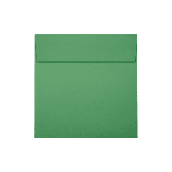 LUXPaper Square Peel & Press Invitation Envelopes, 5 1/2 x 5 1/2, Holiday Green, 500 Pack