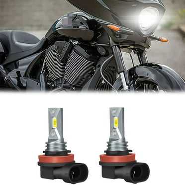 For Victory Cross Country 8 Ball 2014-2016 LED Motorcycle Headlight White Bulbs