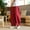 Wine, variant on Men's Plus Size Wide Leg Pants Comfy Elastic Waist Solid Color Loose Lantern Trousers Drawstring Sweatpants