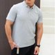 thumbnail image 3 of Camiseta con cuello para hombre, camisetas blancas, polos ajustados, camisetas lisas para hombre, ropa de gimnasio para hombre, ropa informal cómoda, talla XL, 3 of 5