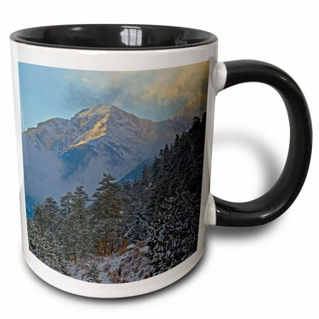 3dRose USA, Colorado, Mountains in Estes Park. - Two Tone Black Mug,