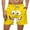 Yellow#swim trunk shorts men, variant on Lcziwo Mens Cartoon Print Shorts Summer Beach Holiday Swimwear Quick Dry Drawstring Loose Swim Trunks Orange,M