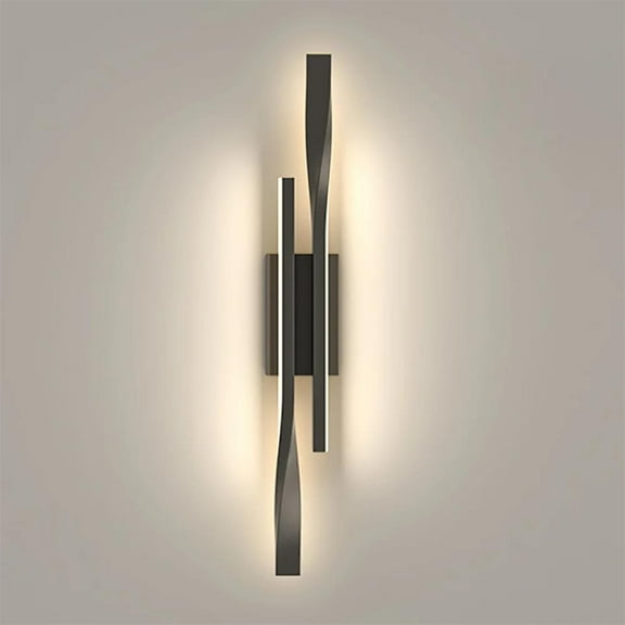 Simple Modern Nordic Living Room TV Wall Lamp Long Strip Wall Lamp Light Luxury Creative Room Bedroom Bedside Lamp