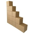 thumbnail image 4 of UOFFICE Heavy Duty Corrugated Boxes 12"x12"x12" 15 Count 275lb. Double Wall Boxes, 4 of 10