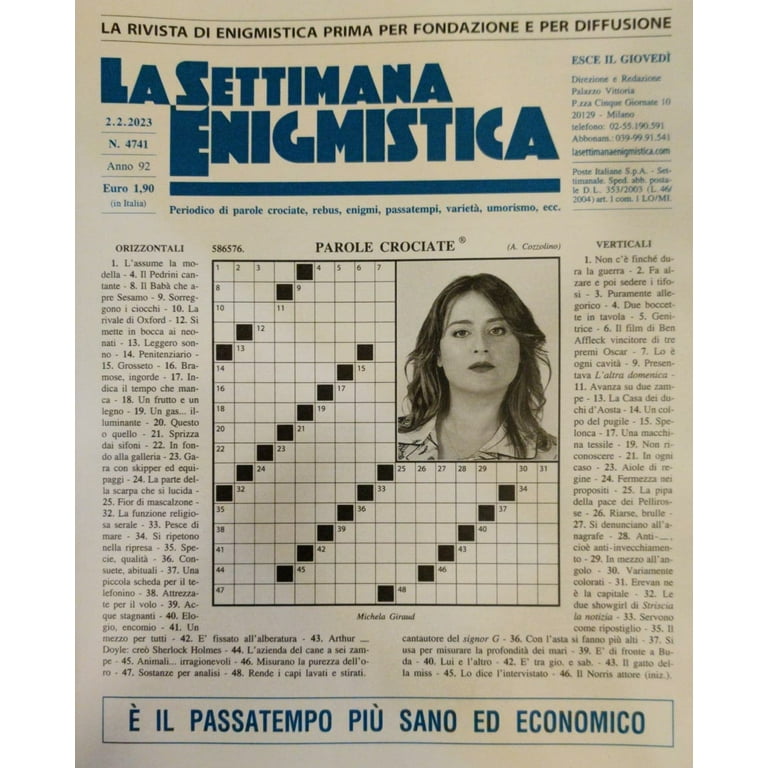 La Settimana Enigmistica Magazine Issue 41 (Paperback - New-Adult,Senior)