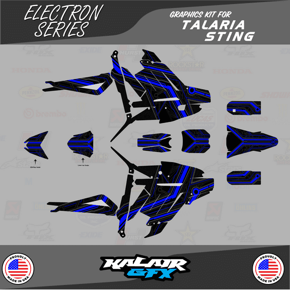 Kalair GFX Graphics Kit for Talaria Sting Electric Bike (All Years) Electron Series