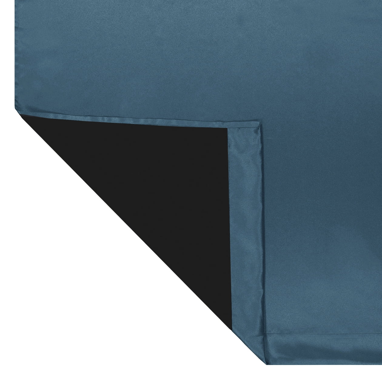 Eclipse Phoenix Solid Blackout Curtains, Set of 2, 84 Inch Long Blackout Curtains, 37"W x 84"L, Indigo