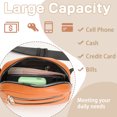 thumbnail image 5 of Egoelife Leather Fanny Packs For Women Fashion Belt Bags With Double Zip Waist Packs Crossbody Bags With Adjustable Belts For Traveling Shopping Hiking Running Biking, 5 of 7